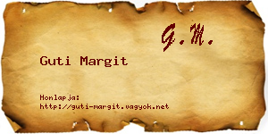 Guti Margit névjegykártya